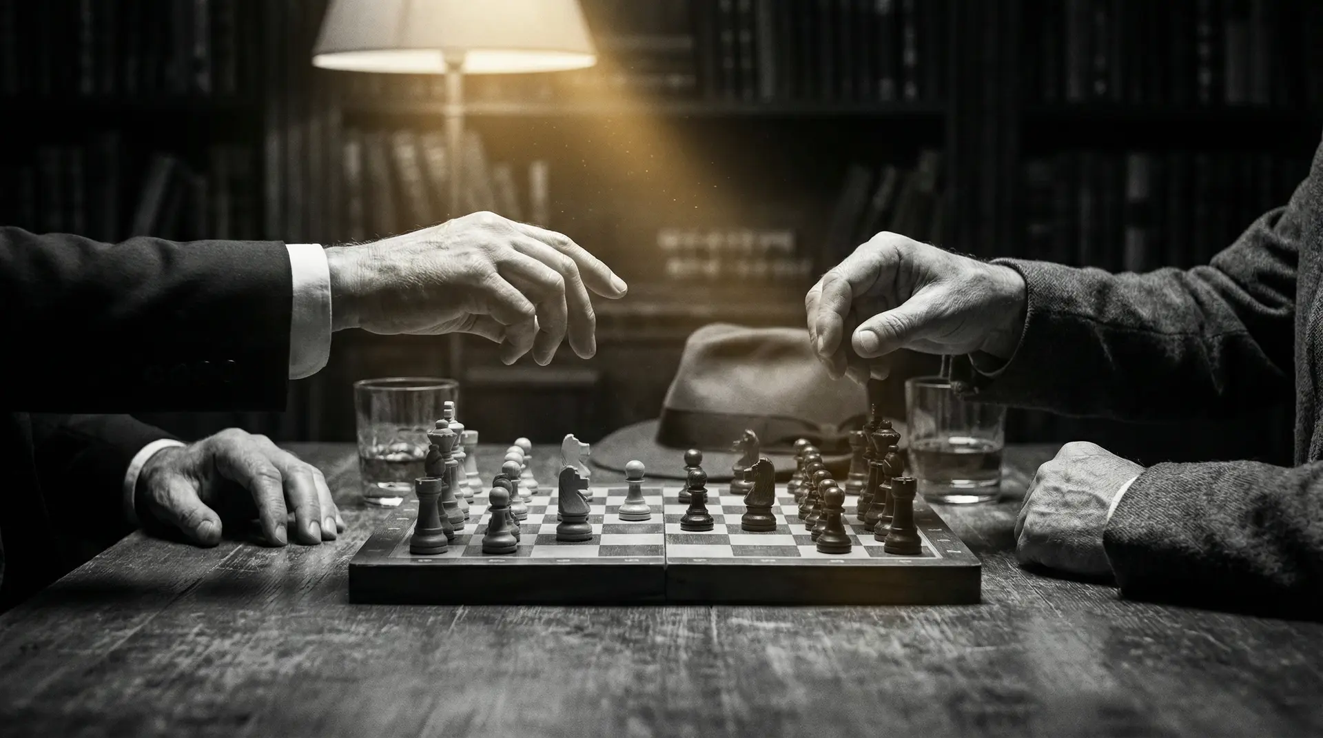 淫荡老师 艺术探索系列 - 非线性叙事，棋盘上的对弈象征命运的交错